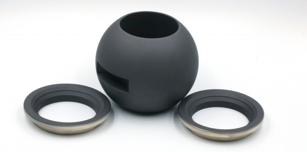 MODENGY™ 2560 के साथ कवर किए गए +500 °C तापमान के लिए वाल्व की गेंद और धातु सैडल