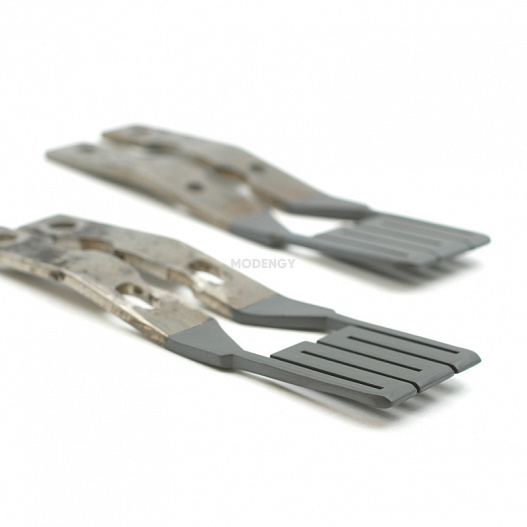 Heating elements for corrugated cardboard production