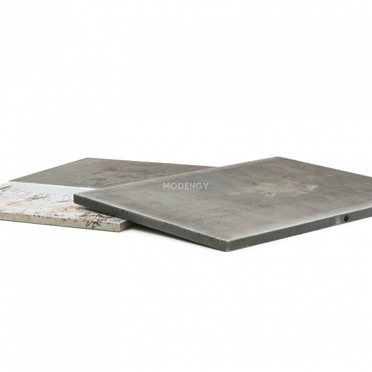 Edge-soldering plates of blister machines