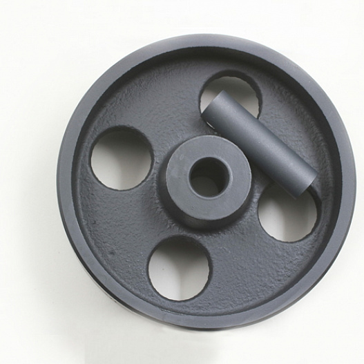 Slide bearings of the trolley wheels